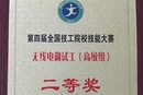 第四屆全國技工院校技能大賽無(wú)線(xiàn)電調試工（高級組）二等獎